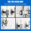 8 Pcs Universal Radiator Valve Caps, White Plastic Radiator Valve Cap 4