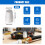 8 Pcs Universal Radiator Valve Caps, White Plastic Radiator Valve Cap 2