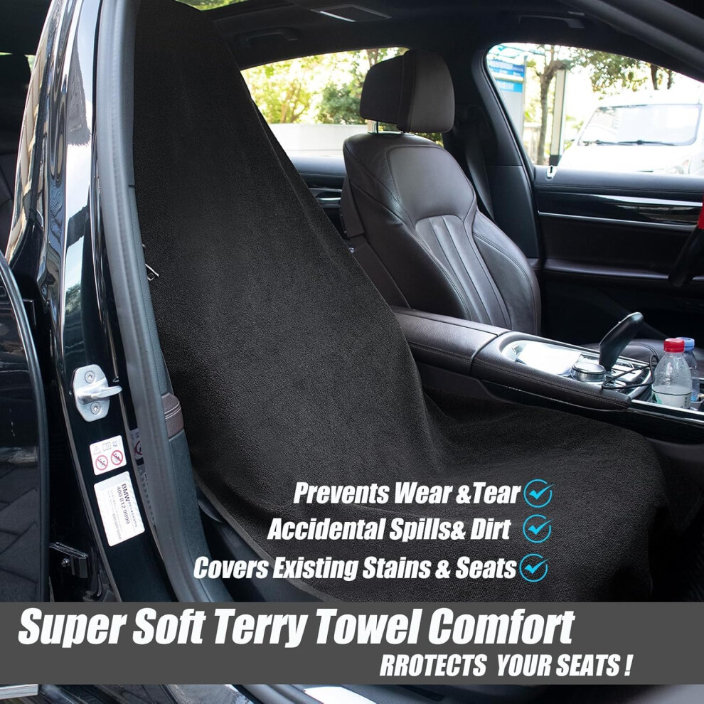Einesin Waterproof Sweat Towel Car Seat Cover, Non-Slip Bucket Seat 5004824105960