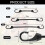 lrgnixs Small Bungee Cords with Hooks,12 Pcs Black Bungee Straps,3 4
