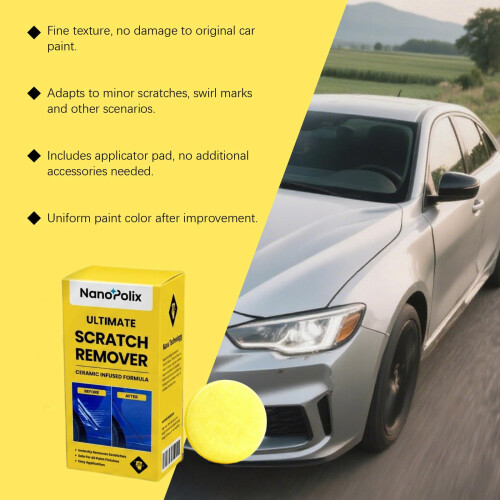 NanoPolix Scratch Remover- 100g, The Magic 60-Second Fix for AllCar 1
