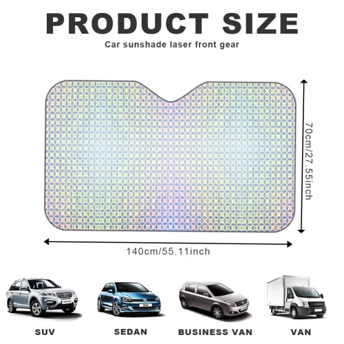 Car Windshield Sunshade Reflective 99% UV Laser Sun Shade Block 1