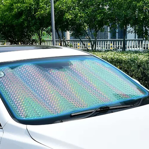 Car Windshield Sunshade Reflective 99% UV Laser Sun Shade Block 2