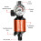 JZNTOOLS Air Filter Regulator with Swivel Air Connector, G1/4 3