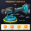 Cordless Car Polisher 6"(150mm Dual Action Buffer Machine with 221V 4