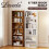 (Walnut) Levede 6-Tier Industrial Adjustable Bookshelf 1