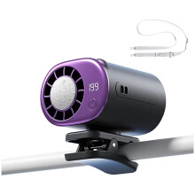 Portable Waist Fan with Secure Clip Air Conditioner Fan with LED Display for Home Travel Camping Cooling Fans D