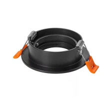 Plafoniera LED Rotonda da Incasso con Portalampada MR16 GU10 e Cornice Regolabile.