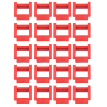 20Pcs PCI-E Riser Card Retainer Vertical Mount Locker PCIE 1X Solt Retainer for Mining BTC Riser for Video Card, Red