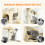 Torre per gatti con amaca e scaletta per arrampicarsi, beige 8