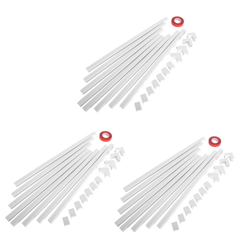3 ensemble Correcteur de Câble à Canal Unique - SystèMe de Gestion Des Câbles Muraux de Couverture de Cordon CMC-03