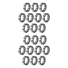 20 Piezas 6701-2RS 12X18X4 mm Rodamientos de Bolas de Ranura Profunda Sellados de Goma Doble en Miniatura