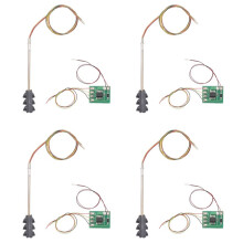 4X 3 Color Traffic Light Signals Ho Oo Scale Model 6Led for Diy Sand Table Crossing Street Construction Railway Two Side