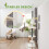 Tiragraffi da soffitto con amache e cesta, bianco 4