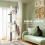 Tiragraffi da soffitto con amache e cesta, bianco 6