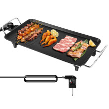 (59x26.8x8cm) Electric Smokeless Table Top Grill, BBQ Griddle Non-Stick Barbecue Hot Plate for Kitchen Dinner Party Camping Festival,