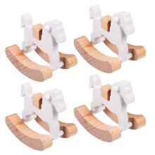 4St Multi Kleur Schommelpaard Miniatuur Voor Poppenhuis En Kinderkamer