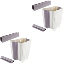 2Pièces Corbeille Pliable Suspendue Cuisine Rangement