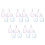 20Pièces Mini Sac Transparent Pour Poupées Porte-Clés Polyvalent 1
