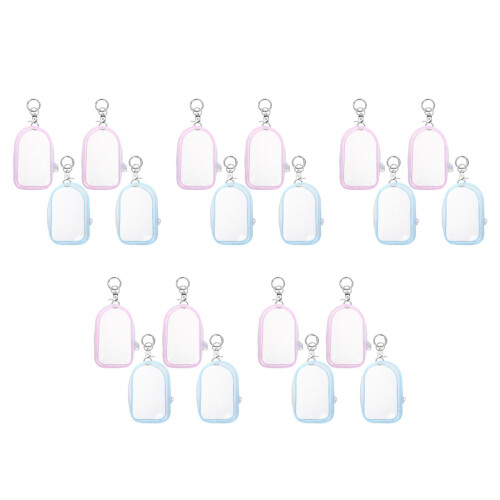 20Pièces Mini Sac Transparent Pour Poupées Porte-Clés Polyvalent