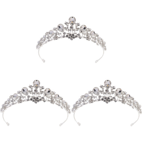 3Pièces Accessoires En Métal Argenté Pour