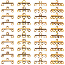 80Pièces Fermoirs Solides Dorés Pour DIY Colliers Bracelets