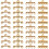 80Pièces Fermoirs Solides Dorés Pour DIY Colliers Bracelets 1