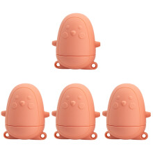 4Pièces Jouets Bain Enfant Rouge Silicone Décoration