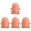 4Pièces Jouets Bain Enfant Rouge Silicone Décoration 1