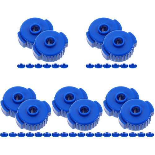40Pièces Écrous Rapides Bleus Universels Pour Fixations De Cymbales