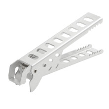 4Pièces Clip Poêle Camping Argenté Antirouille Accessoire Culinaire