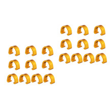20Pièces Boucles C Dorées En Aluminium Pour Organisation Câbles