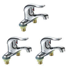 3Pièces Robinet Zinc Argenté Cascade Hot Cold Modern Usage Multiple