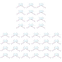 36Pièces Noeuds Blancs Décoration Cadeaux Blancs