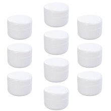 20Pièces Pots Cosmétique Blancs Crème Lotion Stockage Portable PP
