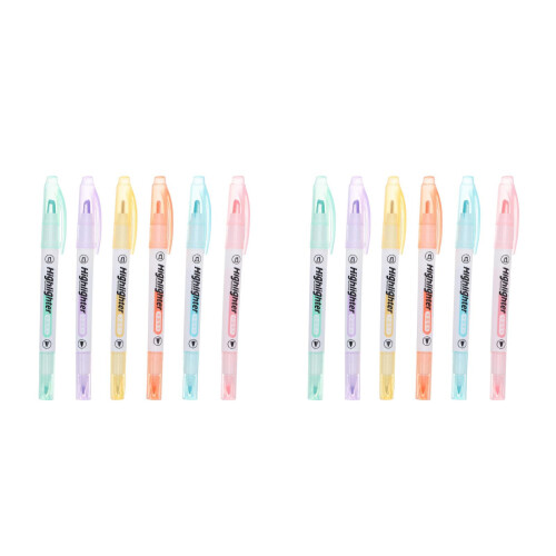 12Pièces Double Tête Beige Avec Pour Notes