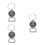 3Pièces - Mini Fléchette Métal Ouvre- Pendant Sac 1