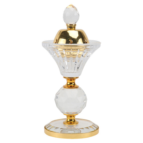 2Pièces Encensoir Cristal Style Décor Élégant