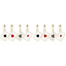 4Paires Accessoires Oreilles Pendants Couleurs Variées
