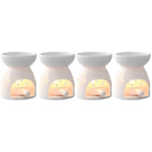 4Pièces Plateau Encens Céramique Décor Élégant