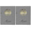 2Pièces Chemise Menu Gris Durable Protection Pour Cafés 1