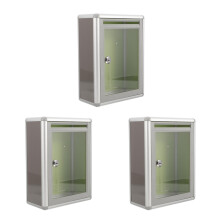 3Pièces Boîtes À Tirage Avec Fente Aluminium Murales Robustes