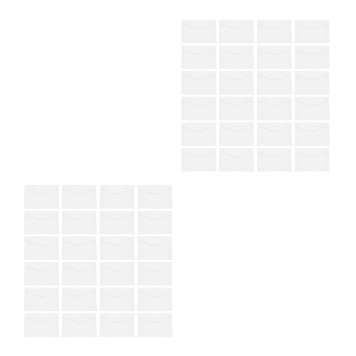 100Pièces Enveloppes Blanches Solides Pour Rangement