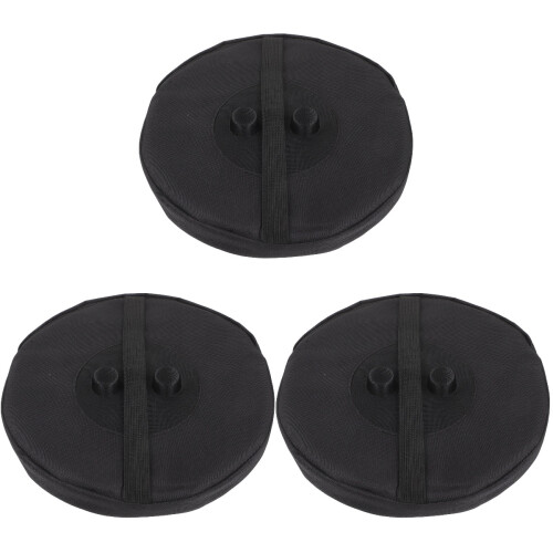 3Pièces Coussin Assise Portable Noir Usage Extérieur