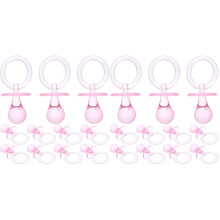 24Pièces Sucettes Rose ABS Favoris Jouets Baby Shower