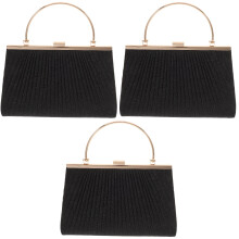 3Pièces Sac Femme Pochette Soirée Résistant Confortable