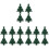 16Pièces Étuis Couverts Noël Vert Tissu Pour Table 1
