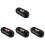 4Pièces Organizer Lunettes PU Noir Double Usage Compact 1
