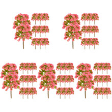 100Pièces Arbres Modèles Miniatures Roses Pour Décor Train Paysage