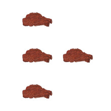 4Pièces Steak Factice En Plastique Accessoire Photo Jeu D’enfants